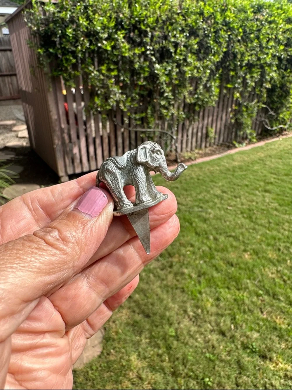 Vintage Pewter Animal and Circus Figure Cake Toppers - Set of 5